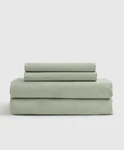 Nwot Quince Twin Organic Cotton Percale Sheet Set 1 Pillowcase 3PC Sage. Fixed Price $49.99.