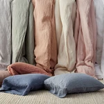 The Company Store Premium Breathable Washed Linen Solid Flat Bed Sheet. Fixed Price $61.00.