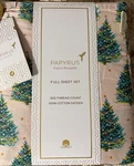 Nwt Papyrus Christmas Full Sheet Set Cotton Sateen 300 Thread Pink Trees New. Fixed Price $45.00.