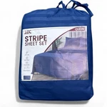 New Luxe Decor Queen Striped Sheet Set Bed Microfiber Deep Pockets Ultra Soft. Fixed Price $30.00.