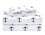 Chezmoi Collection 4-PIECE Kids/teens Nautical Sheet Set Soft Microfiber Wh.... Fixed Price $40.37.