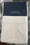 Ralph Lauren 624 Sateen Pair Of Standard Pillowcases Hollywood Cream. Fixed Price $115.00.