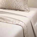 Yves Delorme Tioman Leopard Euro Sham Animal Solid Beige Organic Sateen France. Fixed Price $98.00.
