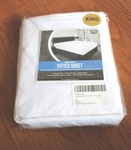 Utopia Bedding King Fitted Sheet - Superior Brushed Soft Microfiber White. Fixed Price $25.00.