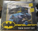 1 Ad Franco Dc Comics Batman Twin Sheet Set ,pillowcase,jump Into Action New. Fixed Price $18.95.