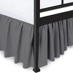 Yarns Of Cotton Twin Ruffled Bed Skirt Split Corners - 14 Inch Drop Hotel. Fixed Price $39.47.