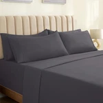 Luxclub 7 Pc Split King Set Deep Pockets 18" - Dark Gray. Fixed Price $38.86.