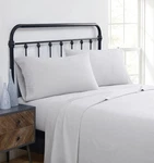 Truly Soft Solid Flannel Grey Cotton 3-PIECE Sheet Set, Twin,. Fixed Price $51.99.