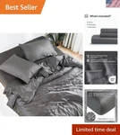 Organic Doz Sheet Set 100% Bamboo Viscose With 16-INCH Deep Pockets Queen. Fixed Price $120.99.