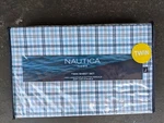 New Nautica Twin Sheet Set Blue Plaid. Fixed Price $29.99.