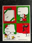 Vintage Snoopy Christmas Gift Sticker Sheet, United Feature Syndicate, Inc.. Fixed Price $17.99.