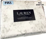 Ralph Lauren 4 Piece Full Sheet Windsor Floral Cottage Gray White 100% Cotton. Fixed Price $84.99.