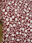 Charter Club Damask Designs Queen Flat Sheet Red Floral 100% Supima Cotton. Fixed Price $29.00.
