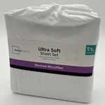 Mainstays Ultra Soft Washed Microfiber Sheet Set T/txl W/ Pillowcase White. Fixed Price $12.95.