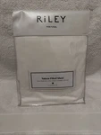 Riley Home Sateen Flat Sheet White Size Twin. Fixed Price $30.00.