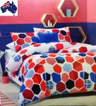 Aus Qlty Cube 5 Piece King Bed Quilt Cover Fitted Sheet Cushion Set. Fixed Price $50.06.