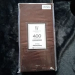 New Wamsutta Sateen 400 Tc Set Of 2 King Pillowcases Chocolate Brown 100% Cotton. Fixed Price $27.99.