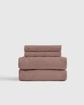 Nwot Quince Organic Brushed Cotton Sheet Set 4 Piece Queen Fig $100 Msrp Read. Fixed Price $79.00.