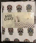 Nate And Skulls King Size Flannel Cotton Sheet Set New. Fixed Price $49.99.