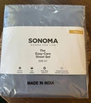 Sonoma Goods For Life 4 Pcs 525 Thread Count Blue Full Sheet Set Xtra Deep. Fixed Price $31.97.