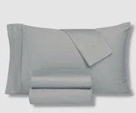 Everyday Home Gray Trident 300 Thread Count Cotton 4PC Sheet Set Size, Queen'. Fixed Price $43.20.