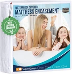 Utopia Bedding Super Queen Mattress Protector Zippered, 100% Waterproof Bed.... Fixed Price $30.99.