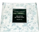 Gorgeous! King Sheet Set 100% Cotton Toile Laura Ashley Garden Palace Celedon. Fixed Price $86.34.