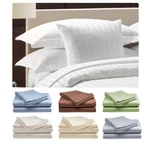 2 Pack Deluxe Hotel 400 Thread Count 100% Cotton Sateen Sheet Set Dobby Stripe. Fixed Price $39.99.