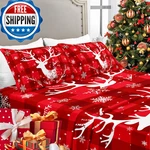 Yiyea Christmas Full Sheet Set Luxury 1800TC Double Brushed Microfiber. Fixed Price $63.16.