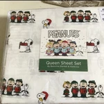 Nip Berkshire Peanuts Snoopy Christmas Queen Sheet Set Caroling Santa Nwt. Fixed Price $26.80.