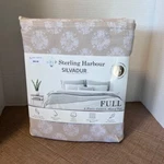 Sterling Harbour Silvadur Floral Sheet Set 4-PIECE Cotton Percale Full. Fixed Price $24.00.