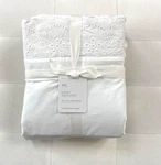 Pottery Barn Loveshackfancy Eyelet King Sheet Set White Nwt. Fixed Price $199.00.