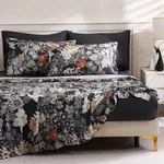 Lonava Floral Size Bed Sheet Set, 6 Piece, Deep King, Midnight Blossoms. Fixed Price $37.35.