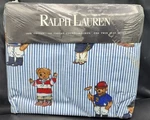 Vintage New Ralph Lauren Teddy Bear Polo Twin Flat Sheet Made Usa. Fixed Price $89.97.