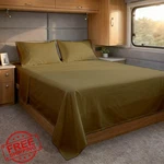 Cottingon Taupe Rv King 4PC Sheet Set. Fixed Price $77.49.