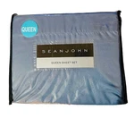 Sean John Smoke Blue Soft Queen Sheet Set - New In Package. Fixed Price $59.99.