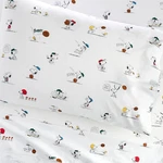 Pottery Barn Peanuts Snoopy Sports Organic Cotton Sheet Set Twin. Fixed Price $64.99.