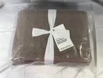 Crate & Barrel Aire Natural Queen European Linen Sheet Set Clay Taupe. Fixed Price $129.99.