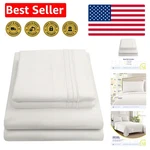 Queen Luxury Sheet Set - 1800 Supreme Collection, Soft & Wrinkle Resistant. Fixed Price $79.79.