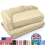Utopia Bedding King Fitted Sheets - Bulk Pack 2 Bottom Soft Brushed. Fixed Price $37.69.