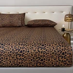 100% Soft Microfiber Leopard Pattern Fitted Sheet Bed 15" Deep Pocket Q.... Fixed Price $42.69.