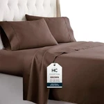 Hc Collection King Size Sheets Set - Bedding & Pillowcases W/ 16 Inch. Fixed Price $55.00.