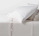 Threshold Performance Queen Sheet Set - Ivory With Love Detailed Hem. Fixed Price $39.99.
