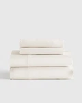 Quince Mulberry 100% Silk Sheet Set Queen Ivory Msrp $499 Bnwt. Fixed Price $387.00.