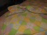 1977 Gloria Vanderbilt Atelier Martex Pastel Patchwork King Sheet Set 3 Shams. Fixed Price $29.99.
