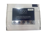 Queen 6 Pc White Sheet Set 500 Thread Count Cotton By Avalon Collection New. Fixed Price $69.99.