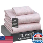 Ruvanti 100% Cotton Sheets Twin Xl Size Bed Set - 300 Thread Count Silky Soft Sa. Fixed Price $60.04.