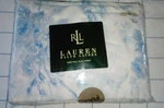 Lauren Ralph "faye Blue" Full Flat Sheet & White 100% COTTON-2 Avail. Fixed Price $169.99.