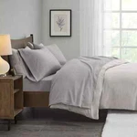 True North By Sleep Philosophy Micro Fleece Bed Sheet Set, Warm, Gray Full. Fixed Price $39.99.