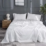 Simple&opulence Belgian Linen Set Solid Color - 4 Pieces (1 Flat Sheet,.... Fixed Price $122.32.